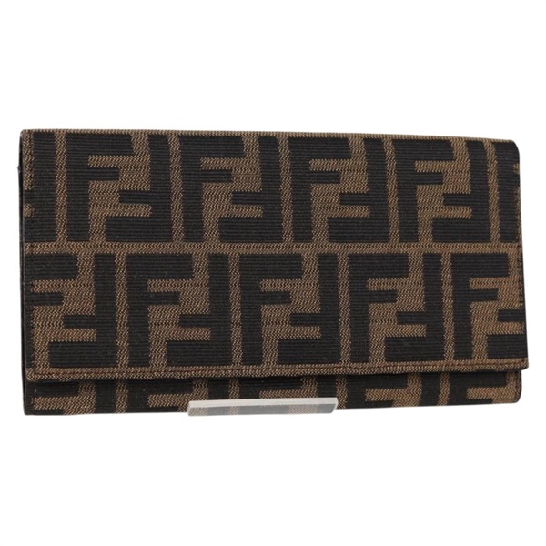 【原宿店限定】フェンディ FENDI 長財布 ズッカキャンバス ブラック ブラウン レディース yk18739V