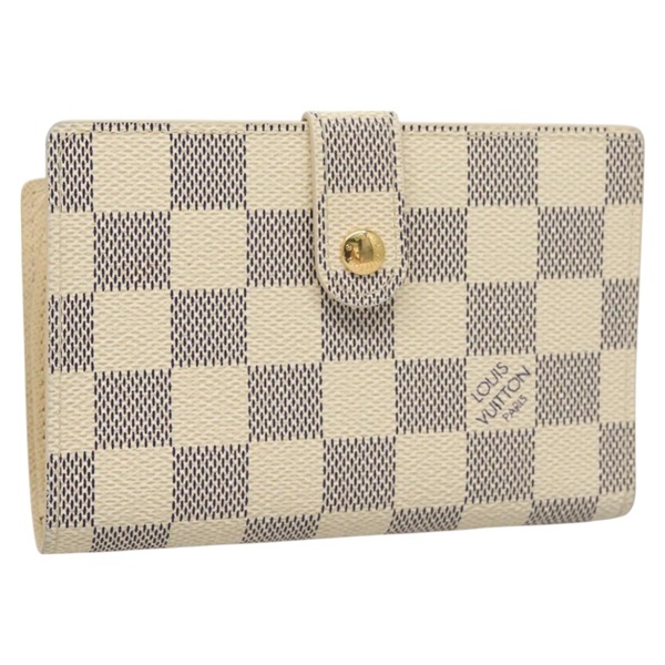 【原宿店限定】ルイ・ヴィトン LOUIS VUITTON ポルトフォイユ ヴィエノワ 二つ折り財布 ダミエ アズール  N61676 レディース 119248V