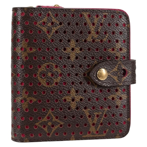 【原宿店限定】ルイ・ヴィトン LOUIS VUITTON コンパクトジップ 二つ折り財布 モノグラムペルフォ M95188 レディース BA3167V