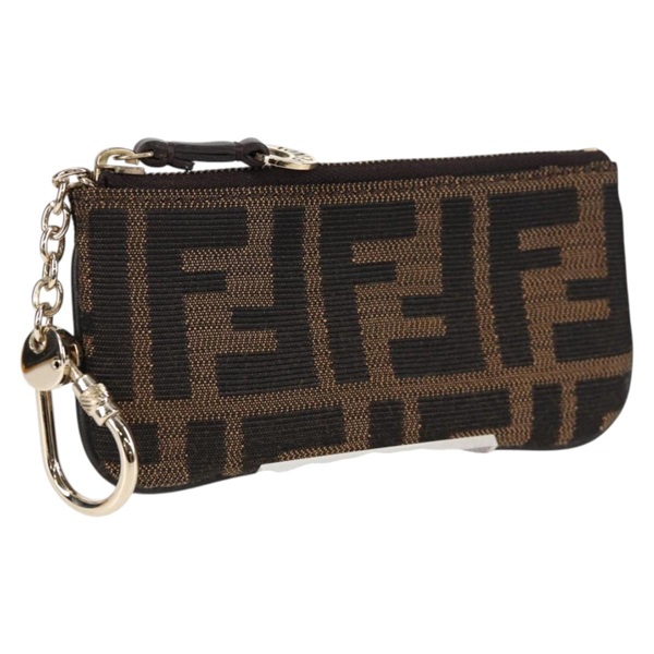 【原宿店限定】フェンディ FENDI コインケース ズッカキャンバス ブラウン ブラック レディース 132010V