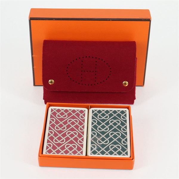 【原宿店限定】エルメス HERMES エテュイカルトGM カードケース レザー レッド レディース 121267M
