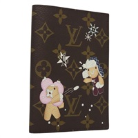【原宿店限定】ルイ・ヴィトン LOUIS VUITTON クーヴェルテュール パスポール パスポートケース クリスマスヴィヴィエンヌ レディース 132776M
