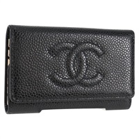 【原宿店限定】シャネル CHANEL キーケース キャビアスキン ブラック レディース ac3828M