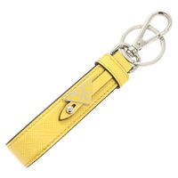 【原宿店限定】プラダ PRADA キーホルダー レザー イエロー レディース 127891M