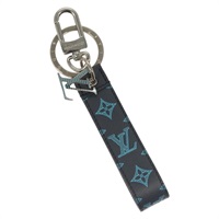 【原宿店限定】ルイ・ヴィトン LOUIS VUITTON ポルトクレドラゴンヌ キーホルダー モノグラムシャドウ ネイビー M82532 レディース 132813M