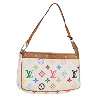 【原宿店限定】ルイ・ヴィトン LOUIS VUITTON ポシェット・アクセソワール ポーチ モノグラム・マルチカラー ホワイト M92649 レディース 115216V