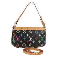 【原宿店限定】ルイ・ヴィトン LOUIS VUITTON ポシェット・アクセソワール ポーチ モノグラム・マルチカラー ブラック M92648 レディース 119217V
