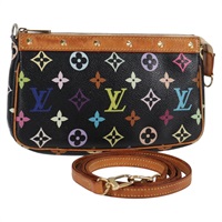 【原宿店限定】ルイ・ヴィトン LOUIS VUITTON ポシェット・アクセソワール ポーチ モノグラム・マルチカラー ブラック M92648 レディース 119218V