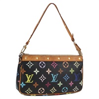 【原宿店限定】ルイ・ヴィトン LOUIS VUITTON ポシェット・アクセソワール ポーチ モノグラム・マルチカラー ブラック M92648 レディース 119219V