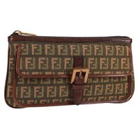 【原宿店限定】フェンディ FENDI ポーチ ズッキーノキャンバス カーキ レディース 127566V