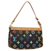 【原宿店限定】ルイ・ヴィトン LOUIS VUITTON ポシェット・アクセソワール ポーチ モノグラム・マルチカラー ブラック M92648 レディース 127223V