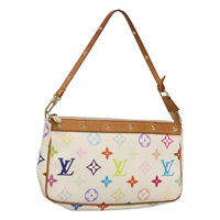 【原宿店限定】ルイ・ヴィトン LOUIS VUITTON ポシェット・アクセソワール ポーチ モノグラム・マルチカラー ホワイト M92649 レディース 127562V