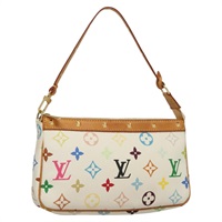 【原宿店限定】ルイ・ヴィトン LOUIS VUITTON ポシェット・アクセソワール ポーチ モノグラム・マルチカラー ホワイト M92649 レディース 127635V