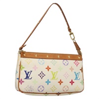 【原宿店限定】ルイ・ヴィトン LOUIS VUITTON ポシェット・アクセソワール ポーチ モノグラム・マルチカラー ホワイト M92649 レディース 127669V