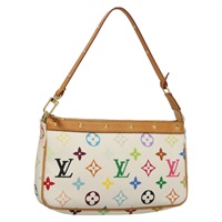 【原宿店限定】ルイ・ヴィトン LOUIS VUITTON ポシェット・アクセソワール ポーチ モノグラム・マルチカラー ホワイト M92649 レディース 127704V