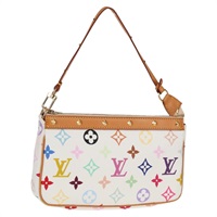 【原宿店限定】ルイ・ヴィトン LOUIS VUITTON ポシェット・アクセソワール ポーチ モノグラム・マルチカラー ホワイト M92649 レディース 129011V