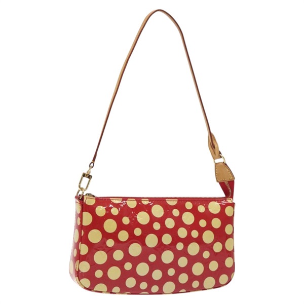 【原宿店限定】ルイ・ヴィトン LOUIS VUITTON ポシェット・アクセソワール アクセサリーポーチ ヴェルニ草間彌生 ドットアンフィニ レッド M91428 レディース 129988V