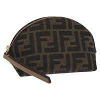 【原宿店限定】フェンディ FENDI ポーチ ズッカキャンバス ブラック ブラウン レディース 130225V
