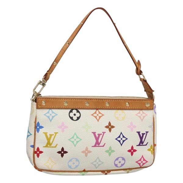 【原宿店限定】ルイ・ヴィトン LOUIS VUITTON ポシェット・アクセソワール ポーチ モノグラム・マルチカラー ホワイト M92649 レディース 130464V