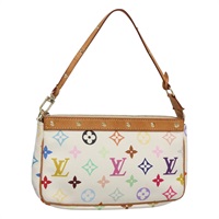 【原宿店限定】ルイ・ヴィトン LOUIS VUITTON ポシェット・アクセソワール ポーチ モノグラム・マルチカラー ホワイト M92649 レディース 130464V
