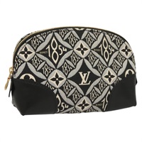 【原宿店限定】ルイ・ヴィトン LOUIS VUITTON ポシェット コスメティック PM 化粧ポーチ SINCE1854 ブラック M80076 レディース 128804M