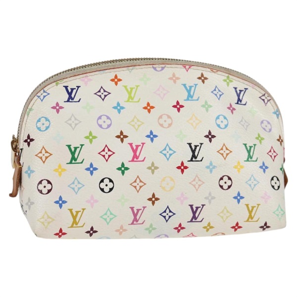 【原宿店限定】ルイ・ヴィトン LOUIS VUITTON ポシェット コスメティック PM 化粧ポーチ モノグラムマルチカラー ホワイト M47354 レディース 128864V