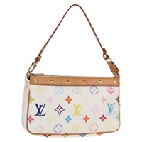 【原宿店限定】ルイ・ヴィトン LOUIS VUITTON ポシェット・アクセソワール ポーチ モノグラム・マルチカラー ホワイト M92649 レディース 128866V