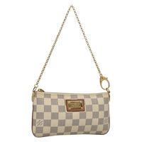【原宿店限定】ルイ・ヴィトン LOUIS VUITTON ポシェットミラMM アクセサリーポーチ ダミエ アズール N60027 レディース 132915V