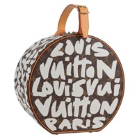 【原宿店限定】ルイ・ヴィトン LOUIS VUITTON ボワットシャポー ネクタイケース モノグラム グラフィティ ホワイト M92186 レディース 121505SV