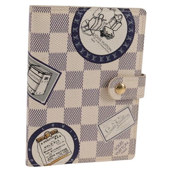 【原宿店限定】ルイ・ヴィトン LOUIS VUITTON アジェンダPM 手帳カバー ダミエ アズール パッチ R20969 レディース 128794V