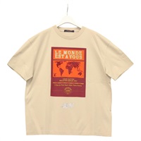 【原宿店限定】ルイ・ヴィトン LOUIS VUITTON シャツ Tシャツ コットン ベージュ レディース ym008M