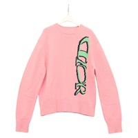 【原宿店限定】クリスチャンディオール Christian Dior 長袖 ニット 上着 ウール ピンク レディース ym017M