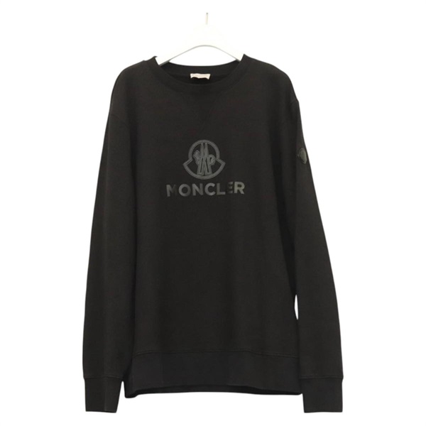 【原宿店限定】モンクレール Moncler 長袖Ｔシャツ 長袖トレーナー コットン ブラック レディース ym020M