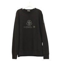 【原宿店限定】モンクレール Moncler 長袖Ｔシャツ 長袖トレーナー コットン ブラック レディース ym020M