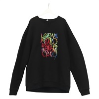 【原宿店限定】ロエベ LOEWE 長袖Ｔシャツ アナグラム　長袖トレーナー コットン ブラック レディース ym028M