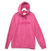 【原宿店限定】上着 LANVIN 長袖プルオーバーパーカー コットン ピンク レディース ym043M