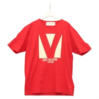 【原宿店限定】ヴァレンティノ VALENTINO シャツ Tシャツ コットン レッド レディース ym007M