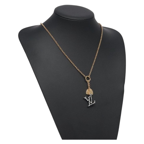 【原宿店限定】ルイ・ヴィトン LOUIS VUITTON コリエLVアイコニックインフィニティドット ネックレス モノグラム草間彌生 ゴールド M01079 レディース 127719M