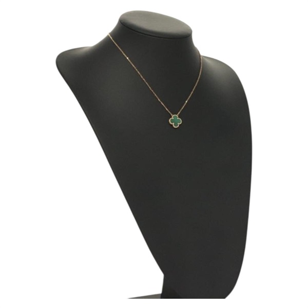 【原宿店限定】ヴァンクリーフ&アーペル Van Cleef & Arpels ヴィンテージアルハンブラ ネックレス Van Cleef & Arpels マラカイト K18ゴールド 750 グリーン 