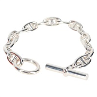 【原宿店限定】エルメス HERMES シェーヌダンクルGM ブレスレット Ag925 15 Links シルバー レディース 131509M