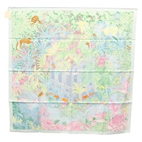 【原宿店限定】エルメス HERMES カレ 90 スカーフ "Faubourg Tropical" シルク グリーン レディース yk17852