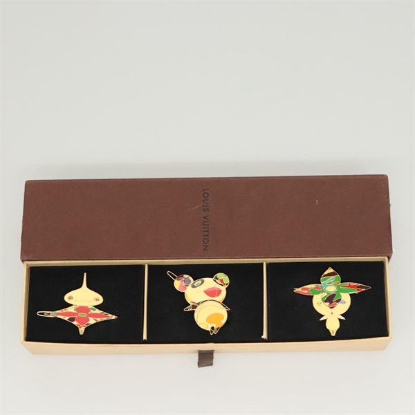 【原宿店限定】ルイ・ヴィトン LOUIS VUITTON キャラクターズ  バレッタ 髪留め メタル ホワイト M92595 レディース 126287V