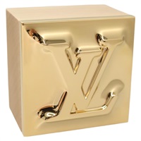 【原宿店限定】ルイ・ヴィトン LOUIS VUITTON メタルグラム ボックス ジュエリーボックス モノグラム メタル ゴールド GI1139 レディース 124053M