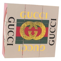 【原宿店限定】グッチ GUCCI ダイスキューブゲーム トランプ ブラウン レディース 129755M