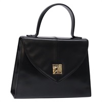 【原宿店限定】サンローラン SAINT LAURENT ハンドバッグ レザー ブラック ゴールド レディース 130165V