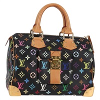 【原宿店限定】ルイ・ヴィトン LOUIS VUITTON スピーディ30 ハンドバッグ モノグラム・マルチカラー ブラック M92642 レディース yk18882V