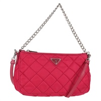 【原宿店限定】プラダ PRADA ハンドバッグ チェーン ナイロン 2way ピンク シルバー レディース 135510V