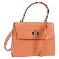 【原宿店限定】セリーヌ CELINE ハンドバッグ レザー 2way オレンジ ゴールド レディース 136205V
