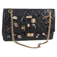 【原宿店限定】シャネル CHANEL ショルダーバッグ マトラッセ チェーン  カーフスキン ブラック レディース 131547M