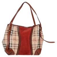 【原宿店限定】バーバリー BURBERRY ショルダーバッグ ノバチェック PVC ベージュ ゴールド レディース 134049V